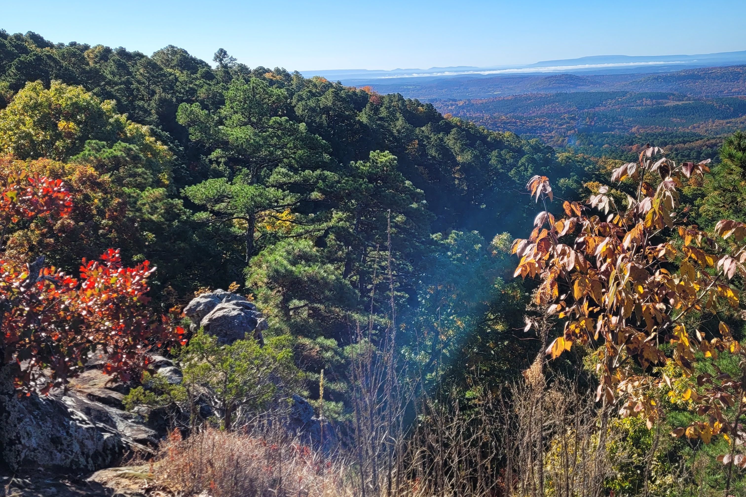 Strawberry Bluffs views from a motorcycle ride